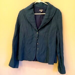Size 12 Dark Blue J.Jill Boho Jacket